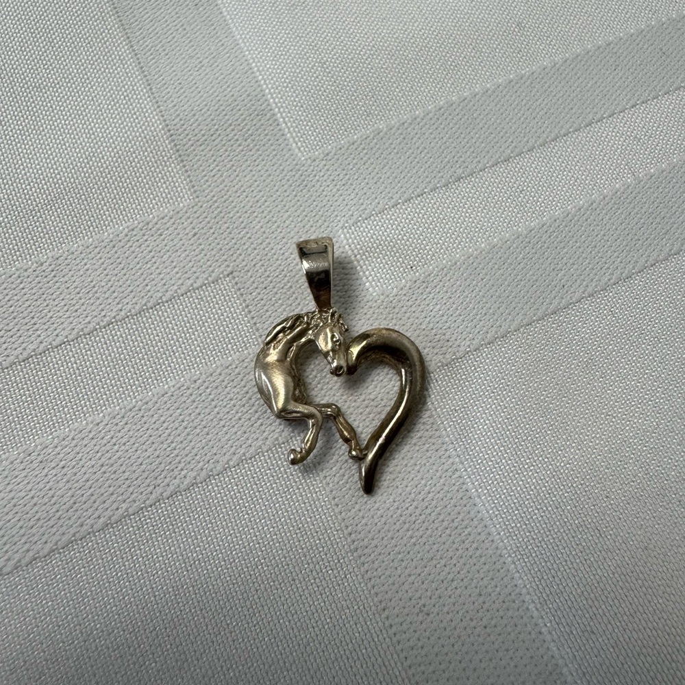 Silver Heart Embrace Necklace